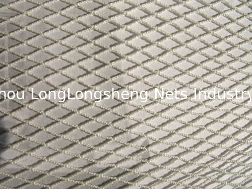 PES Yarn Selvage Sea HDPE Fishing Nets For Fish Pond , Vertical Rope